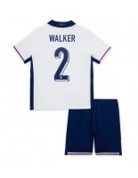 England Kyle Walker #2 Hjemmedraktsett Barn EM 2024 Korte ermer (+ bukser)